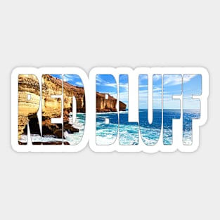 RED BLUFF - Western Australia Sandstone Cliffs Sticker